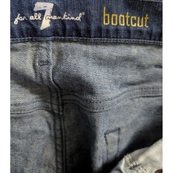 7 For All Mankind Men's Jeans (38x32) Bootcut Denim Medium Wash - Picture 6 of 7